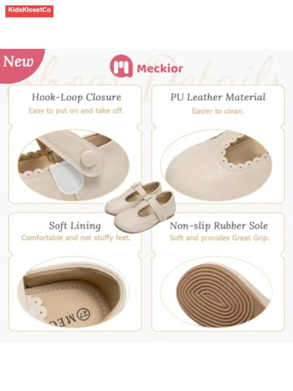Toddler Mary Jane Dress Shoes Ballet Flats with Bow